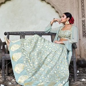 Mint Green Chavvi Aggarwal Lehenga (Authentic)